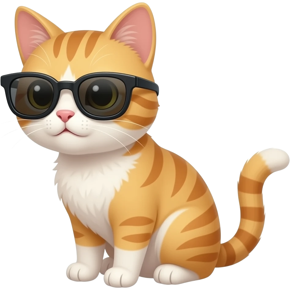 Cat wearing sunglasses emoji