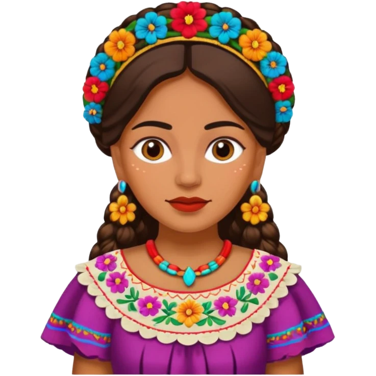 1800's mexican female emoji