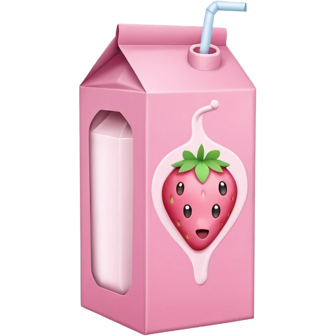Strawberry milk carton emoji