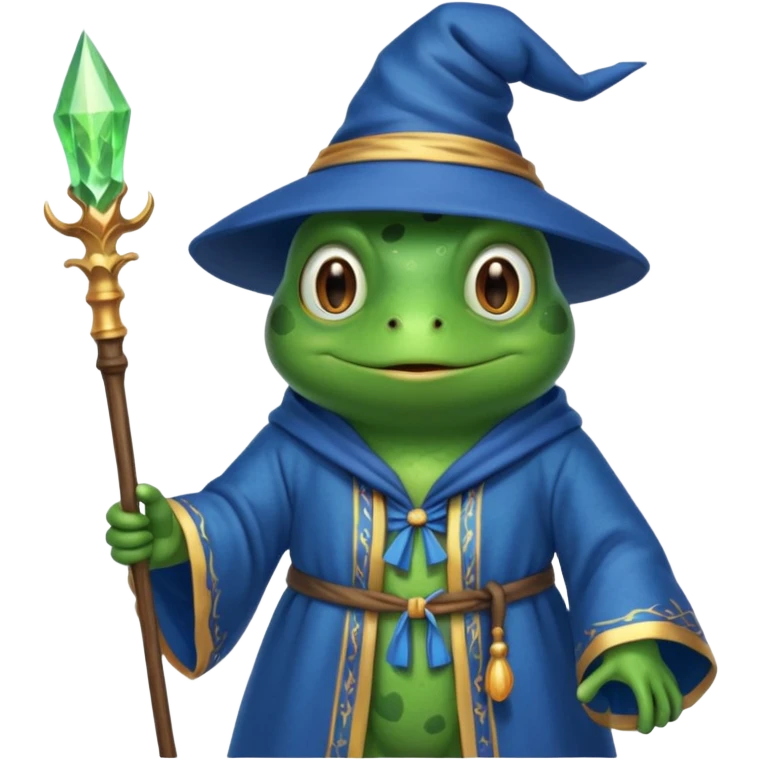 Frog wizard emoji