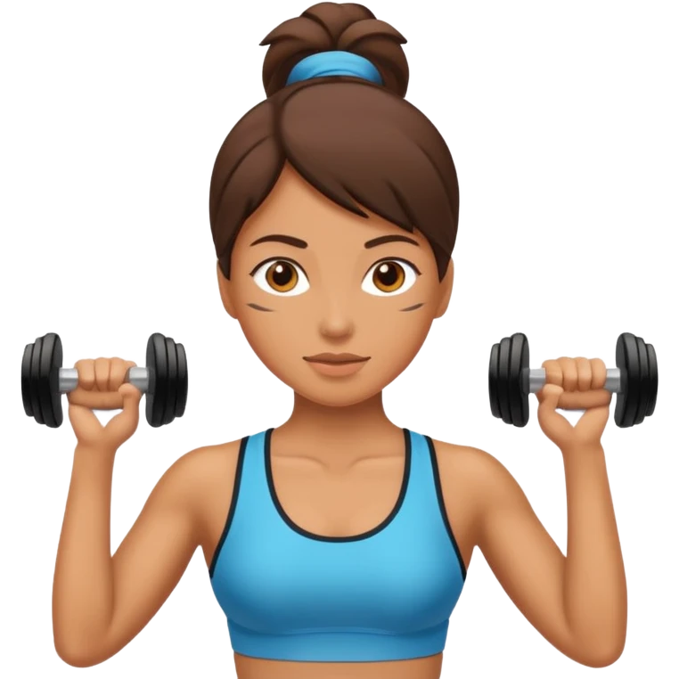 one women working out emoji