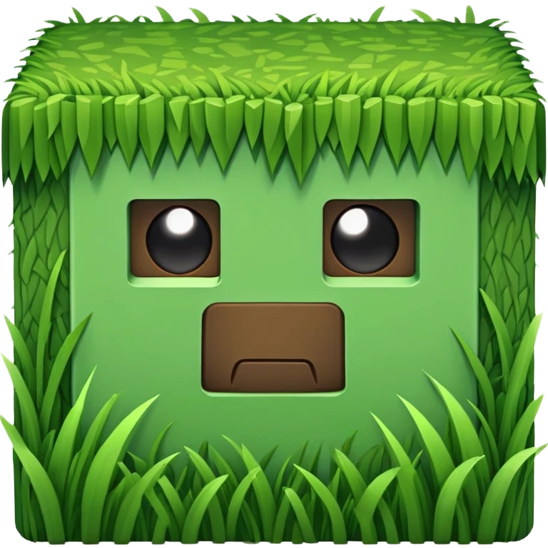 Minecraft grass block emoji