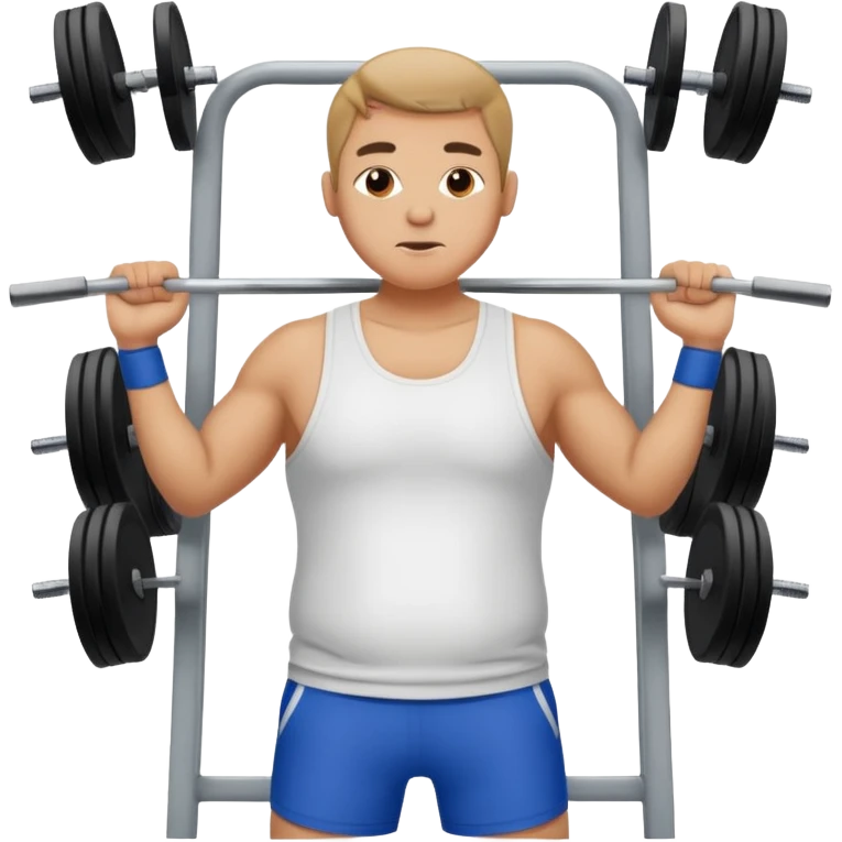training gym skinny fat man emoji