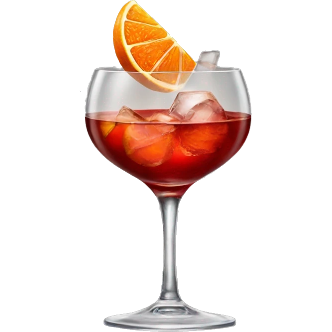 Negroni cocktail luxurious emoji