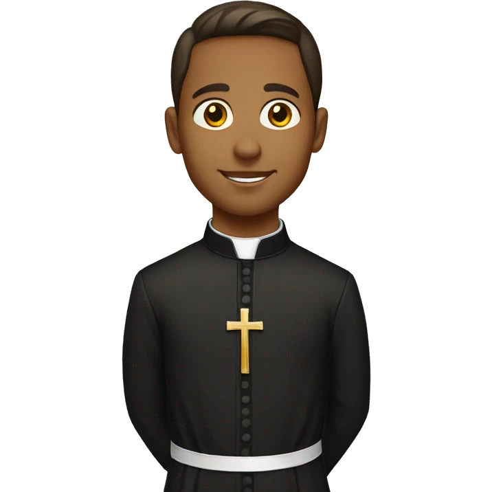 young catholic priest emoji