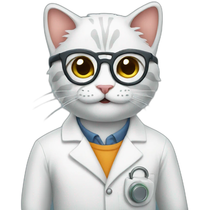 cat scientist emoji