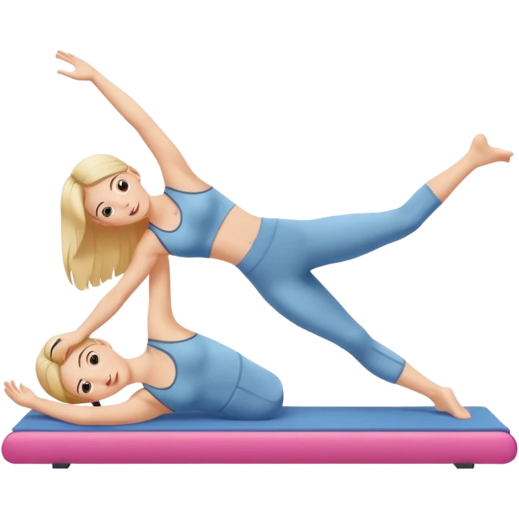 girl doing pilates emoji