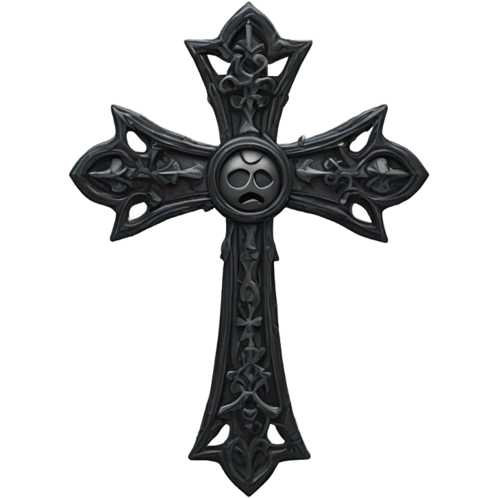 gothic upside down cross emoji