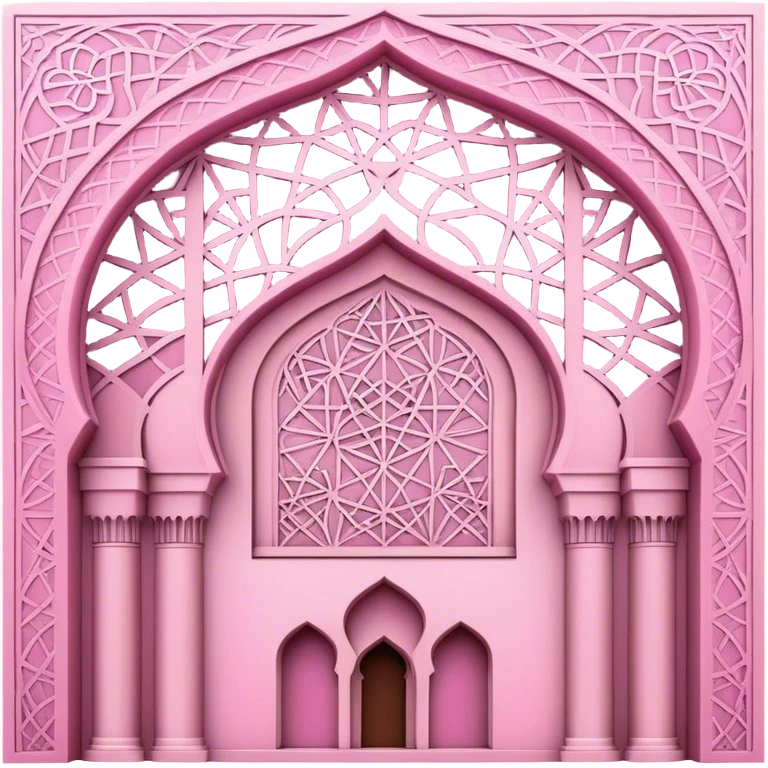 Islamic construction pink  emoji
