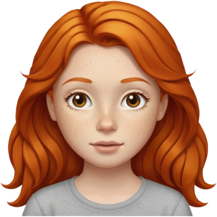 Ginger girl emoji