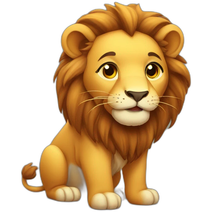 cute lion emoji
