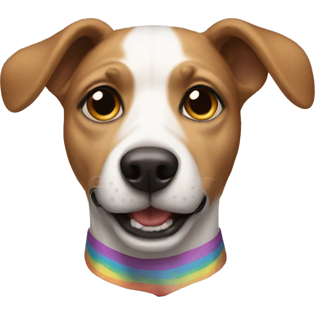gay dog emoji