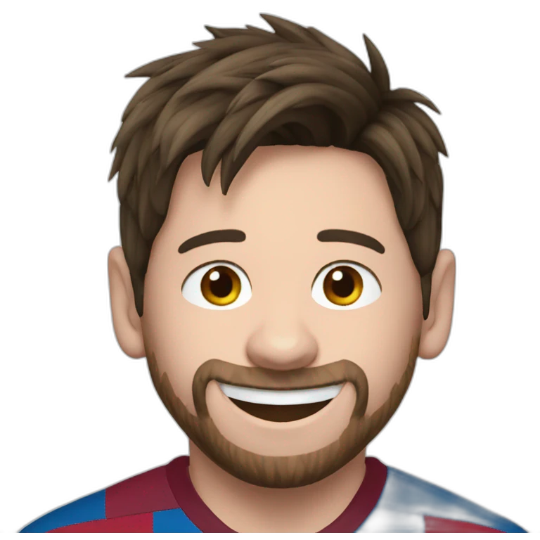 happy messi emoji