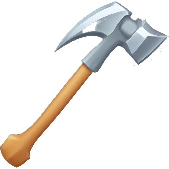 muscle arm digging diamond with pickaxe emoji