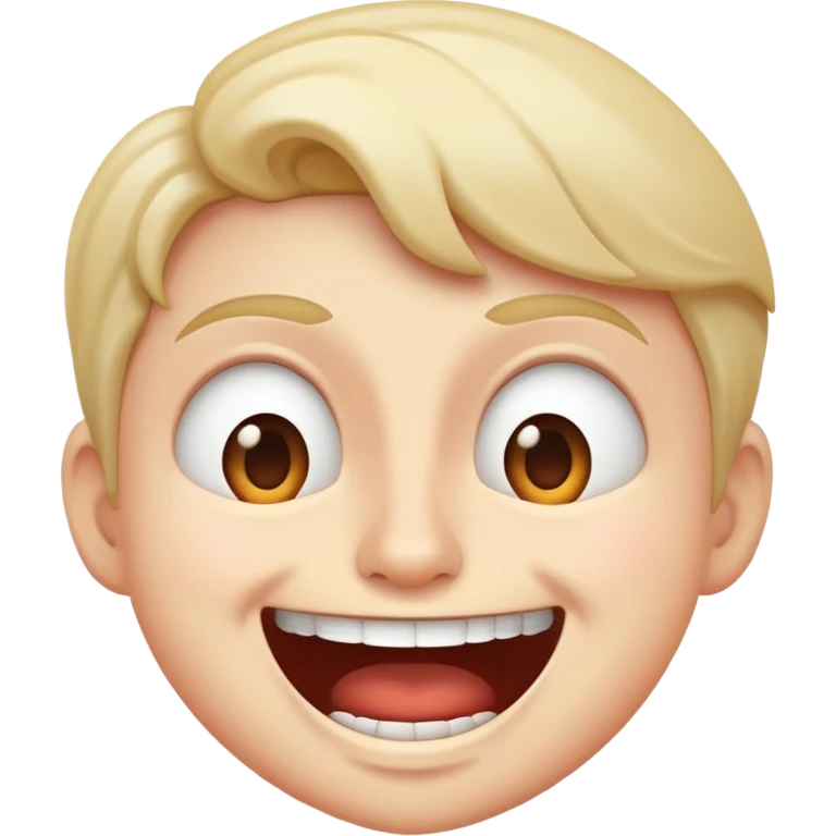 Shriek smiling emoji