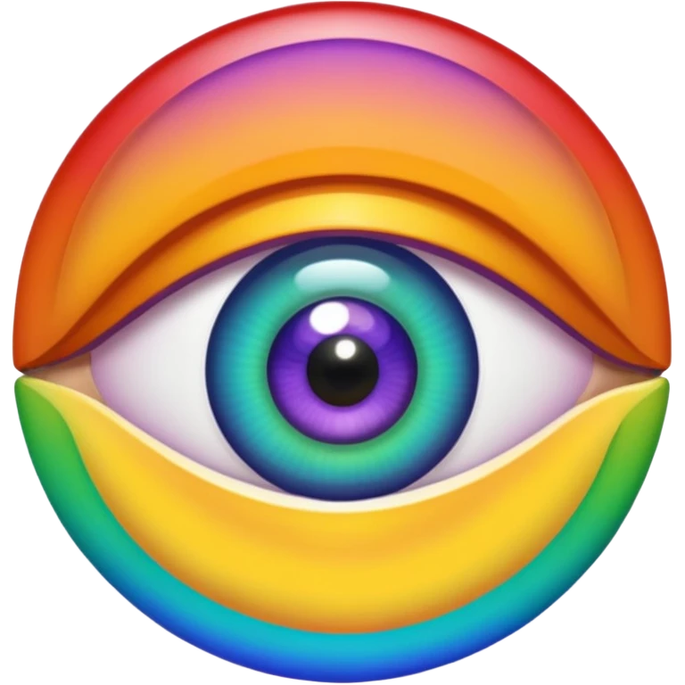  eyes spin multicolore 👁️+🌀+🟣🟢🟠🔵🔴🟡 emoji