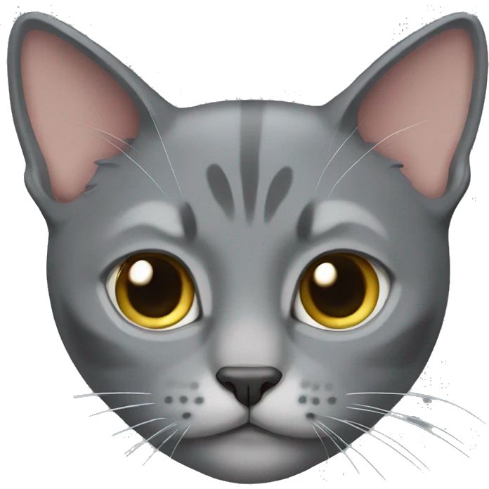 Grey cat mancoon  emoji