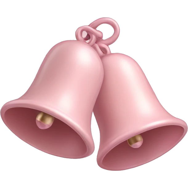 pastel pink bells  emoji