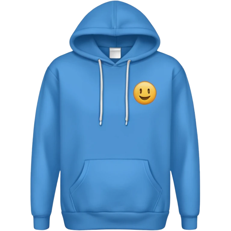 hoodie blu no lace no emoji emoji