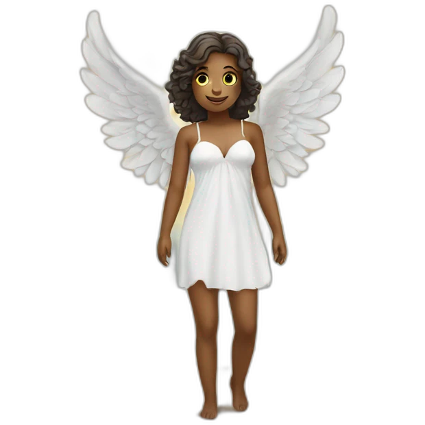 angel on the beach emoji