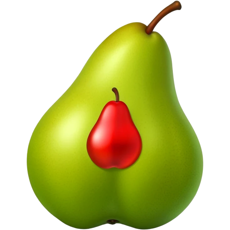 pear in a sports car emoji