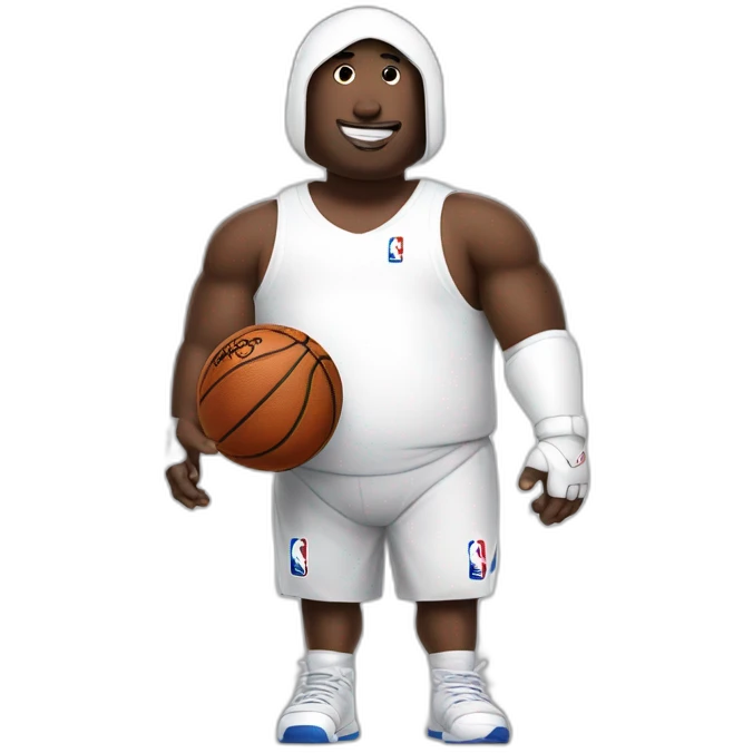 baymax as nba player emoji