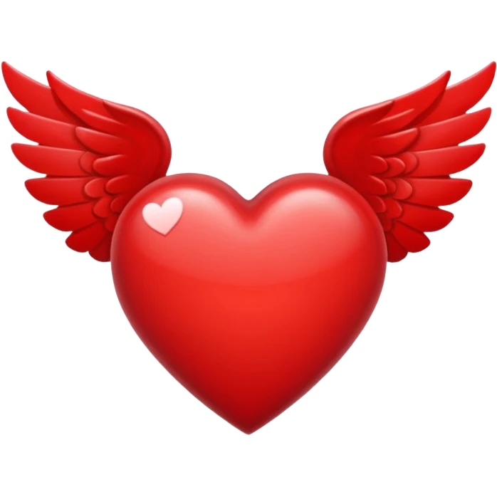 Flying heart emoji