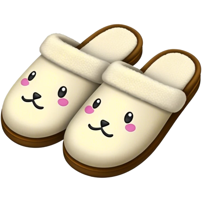 cozy slippers emoji