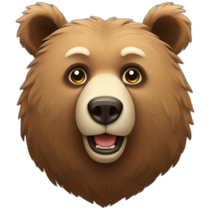 vector bear emoji