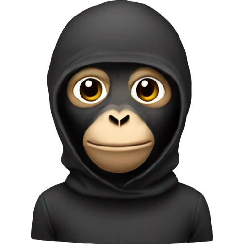 Monkey with balaclava  emoji
