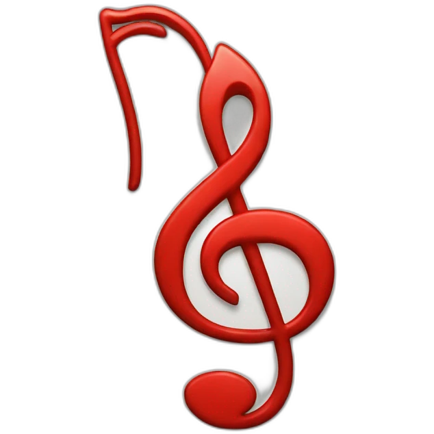 Music symbol+Red Heart emoji