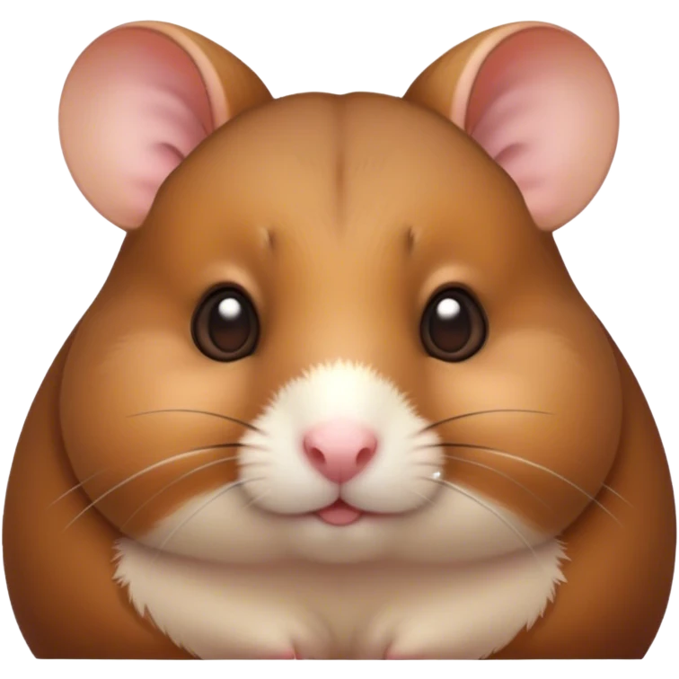 Cinematic Noble Brown Hamster Portrait Emoji, Poised and regal, with a tiny, compact build and a smooth, well-kept rich brown fur, deep-set soulful dark eyes, Simplified yet sharp and sophisticated features, highly detailed, glowing with a soft, dignified glow, high shine, intelligent and energetic, stylized with an air of miniature majesty, focused and attentive, soft glowing outline, capturing the essence of a watchful and confident rodent, so majestic it feels as though it could scurry out of the screen with effortless authority! emoji