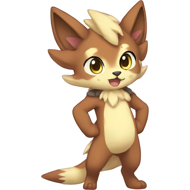 Anthro Sona Fakemon Full Body emoji