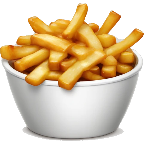 Poutine qui mange une poutine  emoji