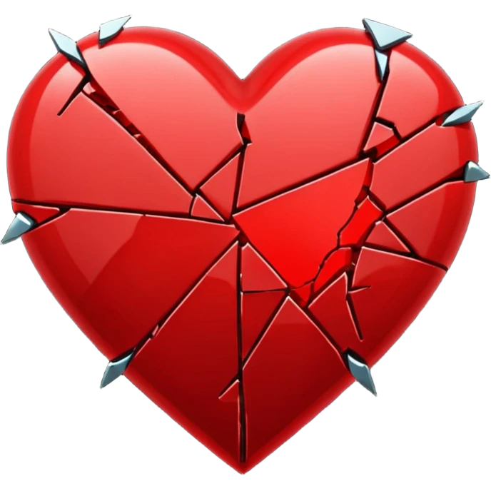 shattered heart emoji