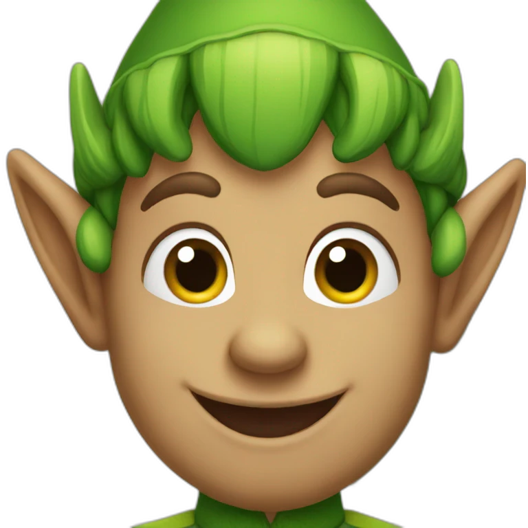happy elf emoji