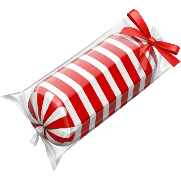 striped candy in a glossy wrapper.  emoji