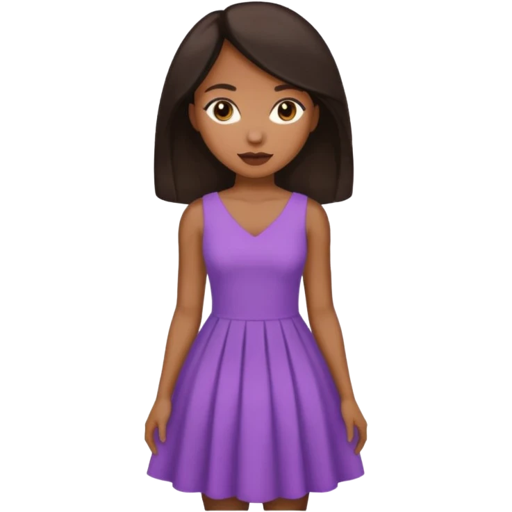 Light skinned black woman with bbl and dark brow hair emoji