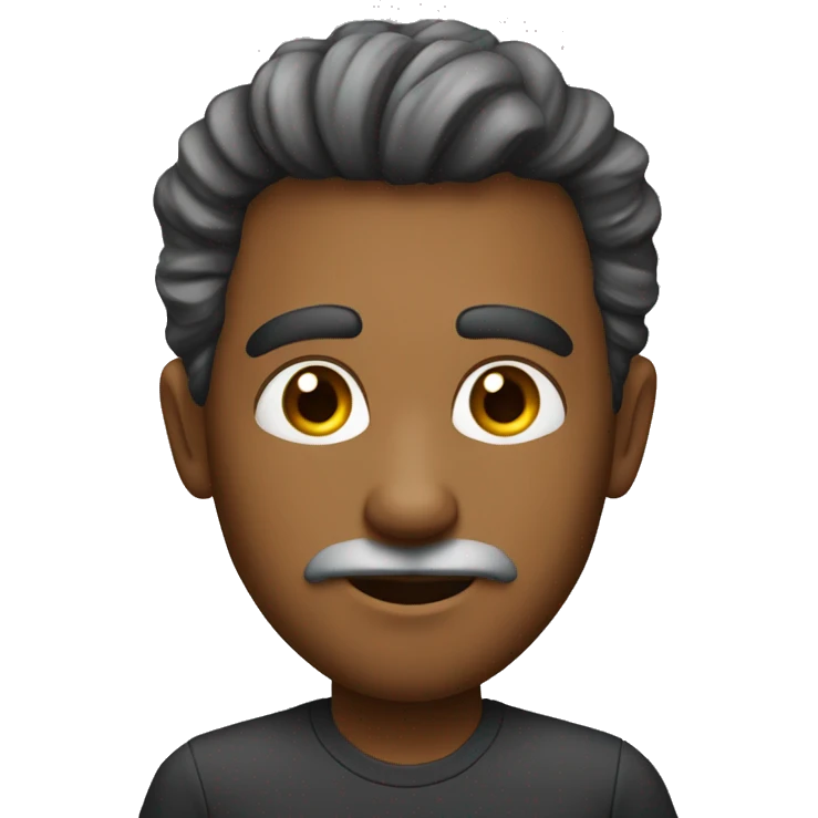 HOMEM,OLHO CASTANHO,CABELO ESPETADO emoji