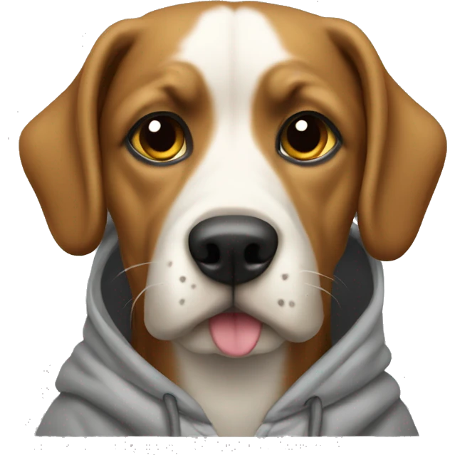 Dog a hoodie  emoji