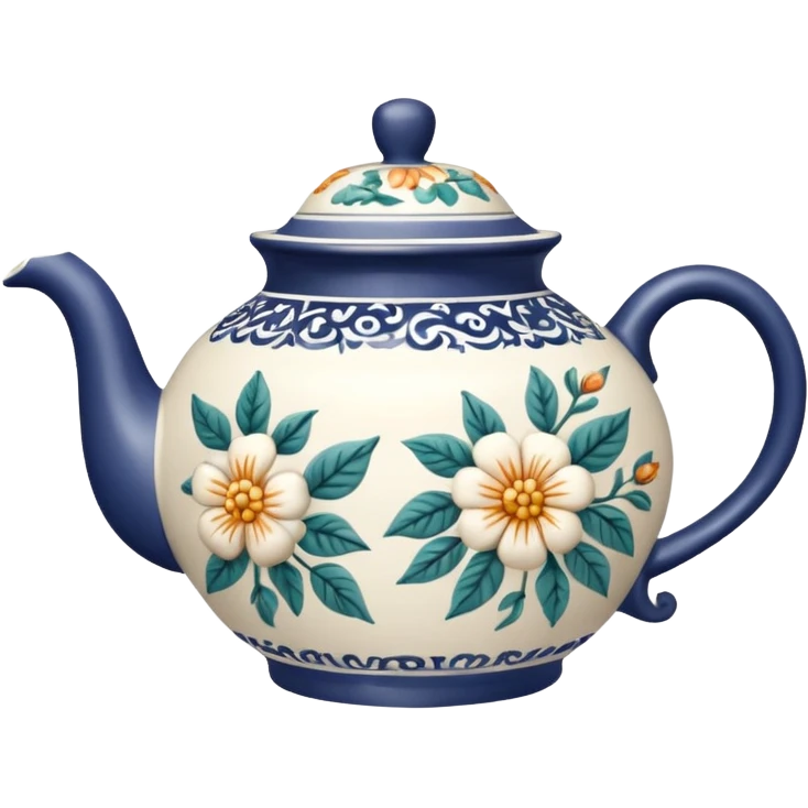 teapot with design on it emoji