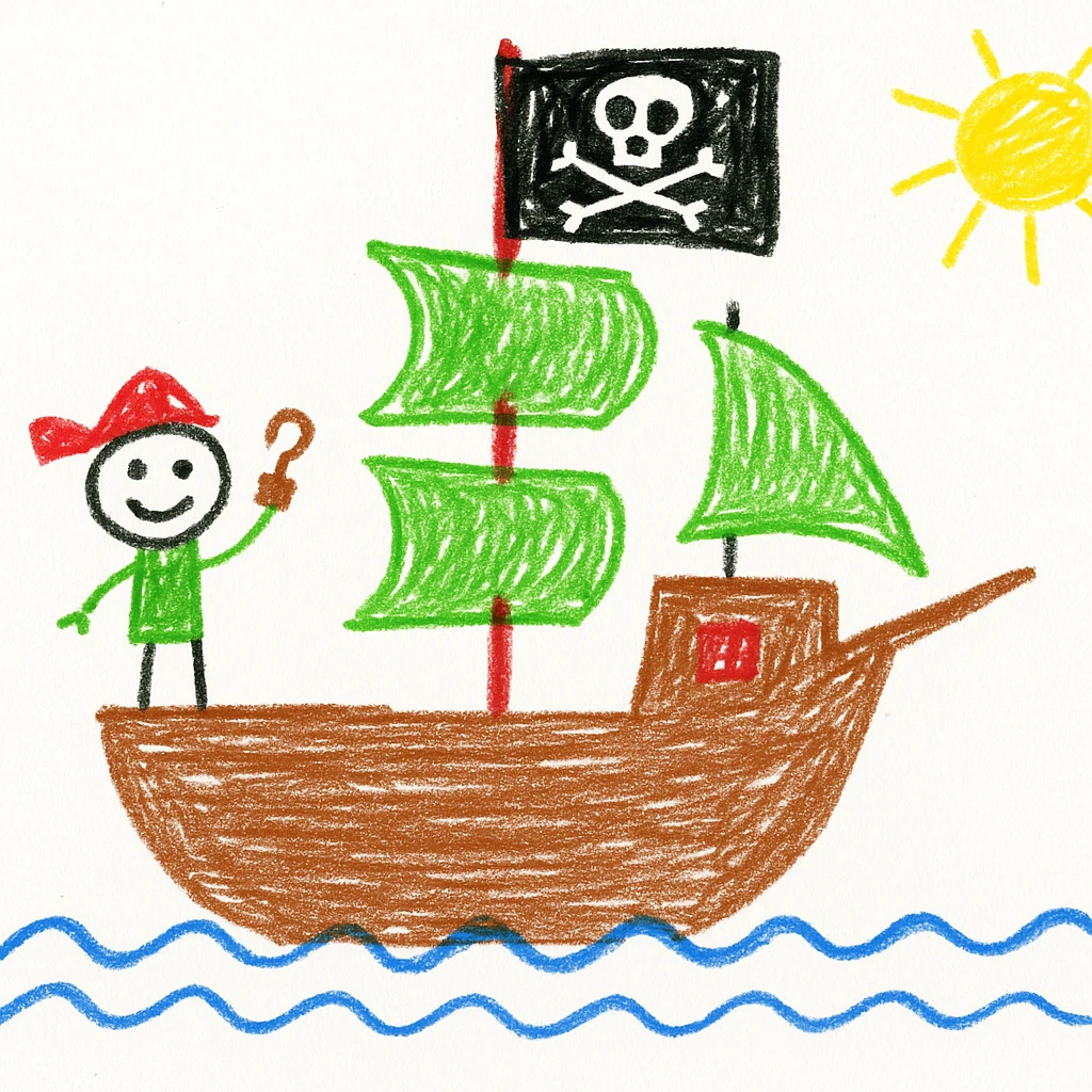pirate ship emoji