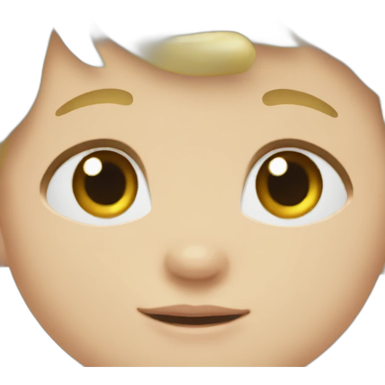Infant boy blond hair blue eyes emoji