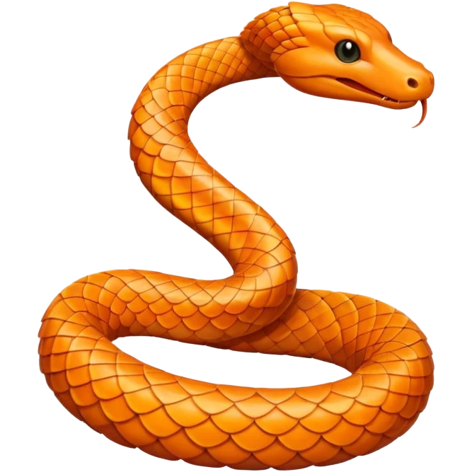 Serpent orange emoji