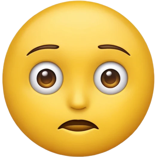 a regular emoji doing a side eye emoji