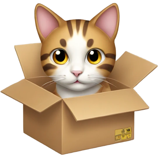 Cat carrying a box emoji
