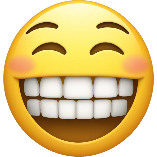 Smile with teeth  emoji