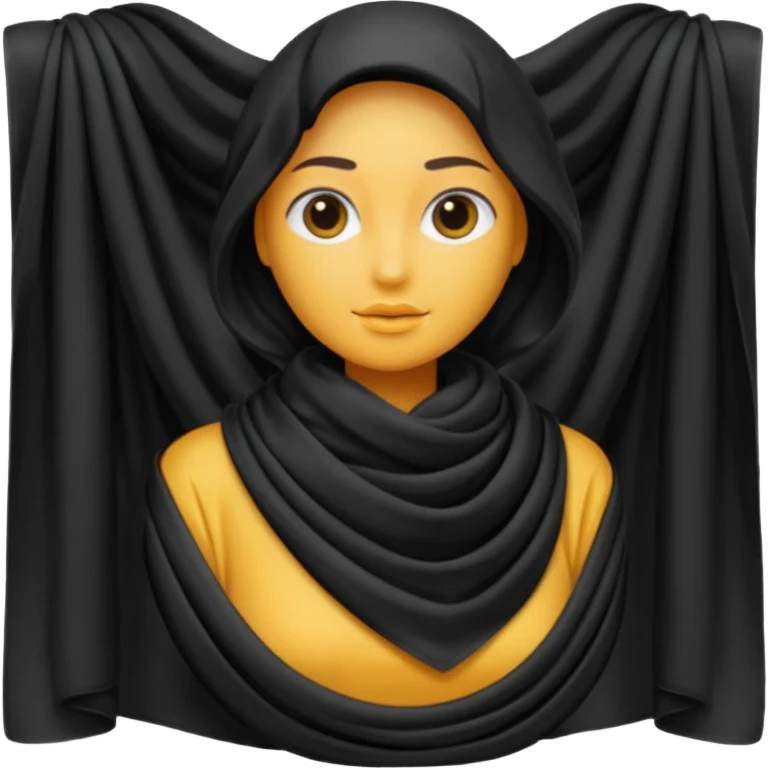 black  scarf  emoji