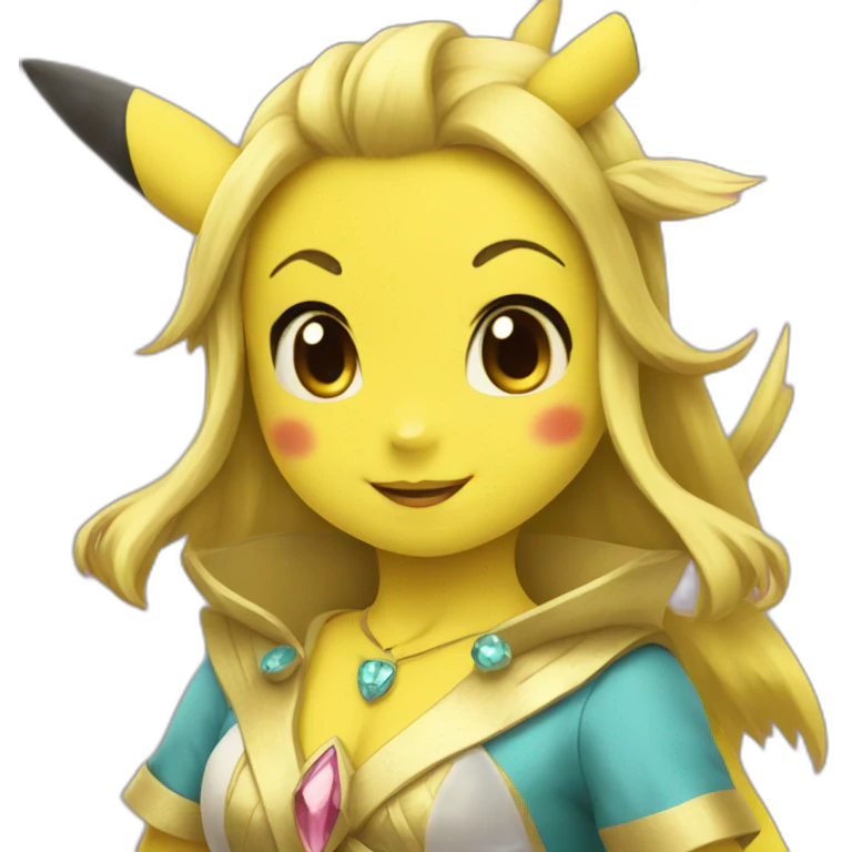 Pikachu princesse emoji