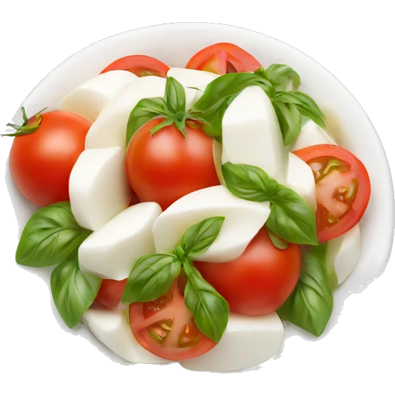 Mozzarella and tomato salad  emoji